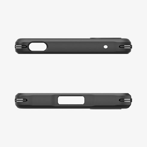 ACS02841 - Sony Xperia 1 III Case Rugged Armor in matte black showing the back